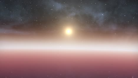 Die-Oberfläche-Eines-Planeten-Im-Sonnensystem,-Dem-Großen-Universum