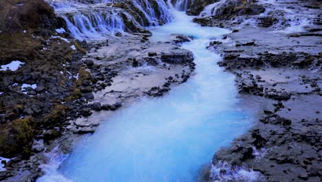 Dramatic-Scenery-At-Bruarfoss-Waterfall-In-River-Bruara-In-Iceland
