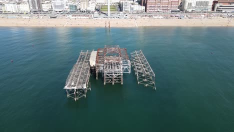 Old-pier-Brighton-UK-Aerial-2021-footage-4K