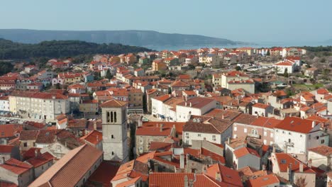 Aerial-view-of-the-beautiful-town-of-Cres-on-the-coast-of-Croatia