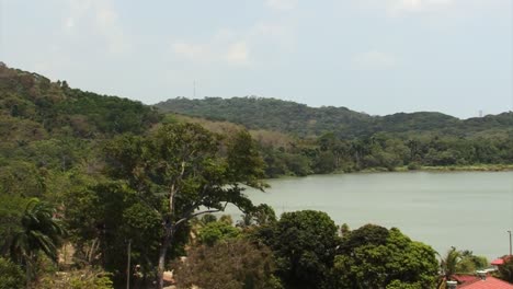 The-rainforest-around-Pedro-Miguel-Locks,-Panama-Canal