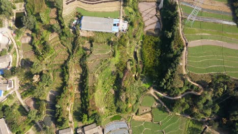 Tierra-Rural-En-China-Con-Campo-De-Cultivo