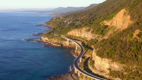 Sea-Cliff-Bridge-At-Grand-Pacific-Drive-Near-Coalcliff-Of-Illawarra-Region-In-New-South-Wales-Australia