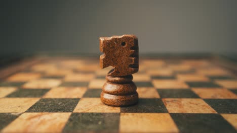 White-knight-chess-piece-close-up-shot-on-the-board