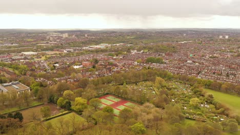 Aerial-view-of-a-suburban-city