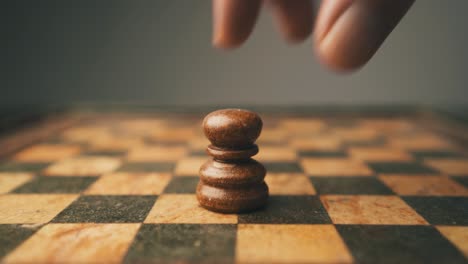 Pawn-chess-piece-close-up-shot