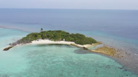Luft-Schöne-Malediven-Insel