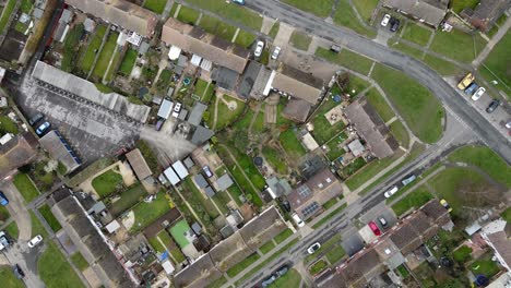 Overhead-drone-footage-housing-in-Witham-Essex-UK-4K