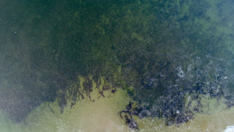 Drone-flying-over-spring-ice-water