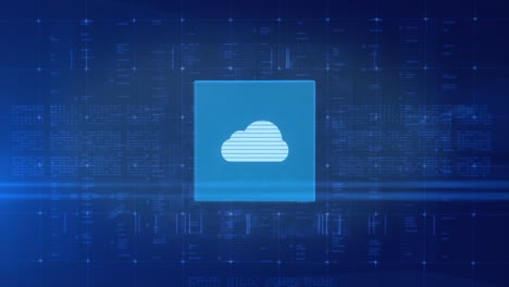 Aktives-Datenkonzeptsystem-Der-Blauen-Wolke