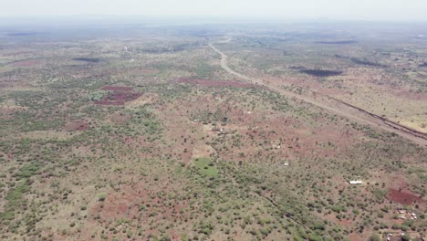 Landwirtschaftliche-Betriebe-In-Der-Halbwüstenzone-Afrikas-Loitokitok-Kenia