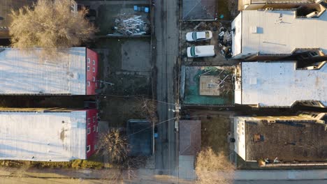 Top-Down-View-of-Street-Alley-in-Poor-Chicago-South-Side-Neighborhood