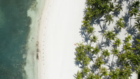 Aerial-showing-deserted-private-beach-on-Panglao-Island,-Bohol,-Philippines
