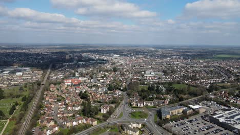 Chelmsford-City-Essex-UK-Aerial-wide-POV-footage