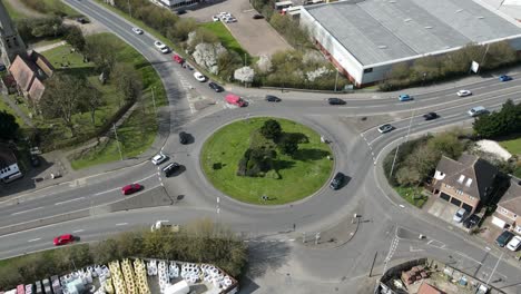 Moving-timelapse-from-drone-of-roundabout-in-Chelmsford-UK
