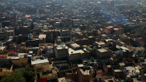 Low-Aerial-At-Large-Neighbourhood-At-City-Proper-Of-Rawalpindi,-Pakistan