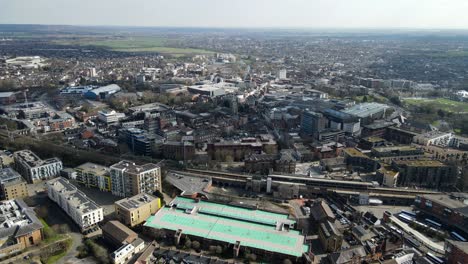 Chelmsford-Essex-UK-Aerial-footage-POV-pan