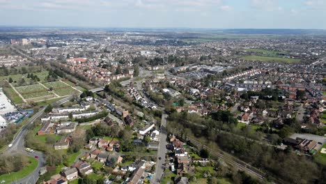 Chelmsford-Essex-Uk-Luftaufnahmen-Straßen-Und-Straßen