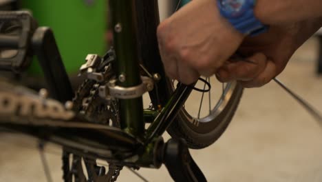 Adding-zip-ties-to-secure-a-bicycle-brake-cable