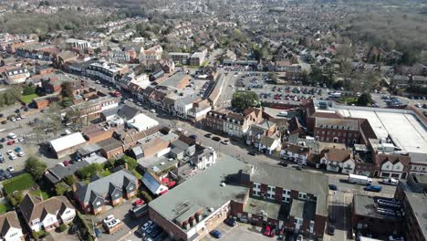 Billericay-Essex-UK-town-centre-High-street-Aerial-