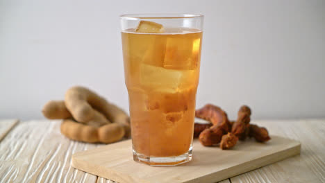 Delicious-sweet-drink-tamarind-juice-and-ice-cube---healthy-drink-style