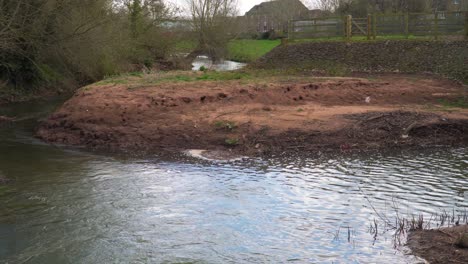 4K-section-of-the-river-tone-in-Taunton-Somerset-after-being-carried-some-cleaning-works-in-the-river-bed