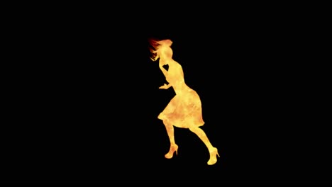 A-modern-youth-dance-performed-by-a-graceful-and-sexy-female-silhouette,-in-the-backdrop-of-fire