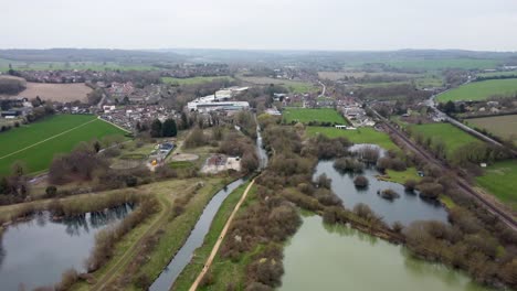 The-Stour-river-running-through-the-small-town-of-Chartham-feeding-small-lakes-and-ponds-along-the-way