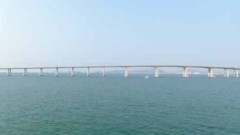 Hong-Kong-Zhuhai-Macao-Bridge,-the-longest-Sea-crossing-in-the-world