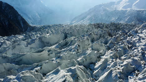 Aerial-View-Of-Raikot-Glacier-On-Nanga-Parbat,-Himalayas-In-Pakistan