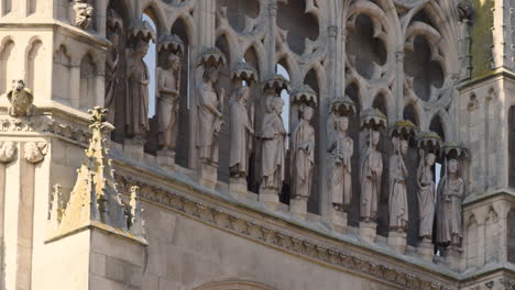 Burgos-Cathedral,-UNESCO-World-Heritage-Site,-Burgos,-Spain,-slight-zoom-in