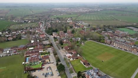 Felsted-Village--Essex-UK-Aeria-pan-footage-4K