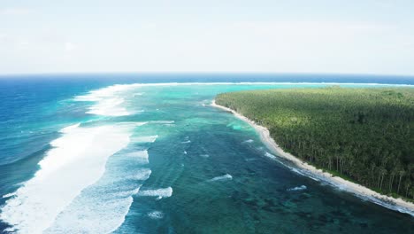 Aerial-view-of-tropical-shore