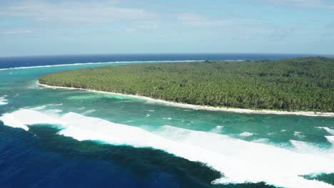 Aerial-view-of-tropical-shore