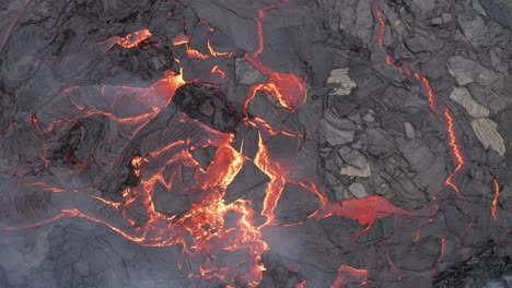 Flowing-lava-pieces-on-fresh-lava-at-Fagradalsfjall-Volcano-Eruption-in-Reykjanes-Peninsula-South-Iceland