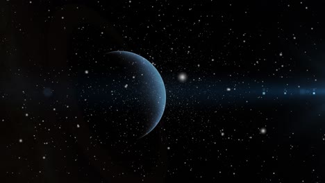 Ein-Im-Universum-Schwebender-Planet,-Das-Sonnensystem