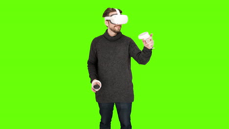 Virtual-reality-VR-augmented-mixed-training-painting-oculus-quest-2-brush-strokes-green-screen-chroma-key-alpha-new-technology-high-fidelity-immersive-experiences-experience-exciting-time-happy-funny