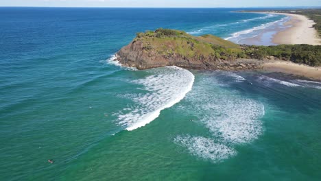 Panoramic-View-Norries-Headland-Separating-Norries-Cove-And-Cabarita-Beach-In-Australian-State-of-NSW