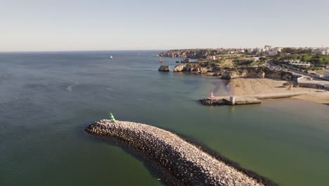 Desembocadura-Del-Río-Bensafrim,-Lagos,-Algarve