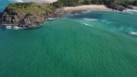 White-Sand-Beach-At-The-Norries-Cove-Near-Cabarita-Beach-In-New-South-Wales,-Australia