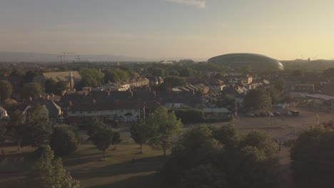 Panning-shot-of-if-a-Dublin-suburb-in-June-with-a-drone