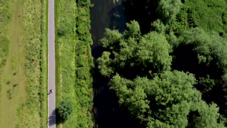 The-River-Stour-drone-footage-with-a-guy-riding-a-bike-alongside