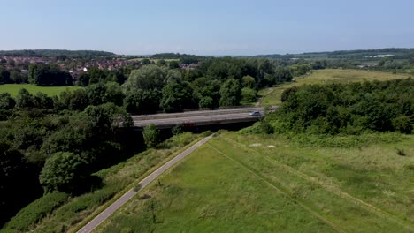 A-drone-watching-traffic-moving-over-a-bridge-across-the-Great-Stour
