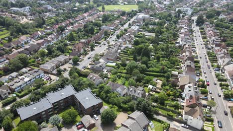 Loughton-Essex-High-Street-4k-Luftaufnahmen-Pov-4k