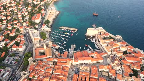 Aerial-shot-of-Dubrovnik,Croatia