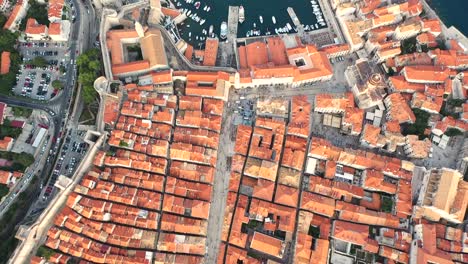Imágenes-Aéreas-De-Dubrovnik,-Croacia