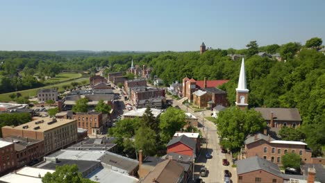 Aerial-View-of-Classic-Small-Town-USA