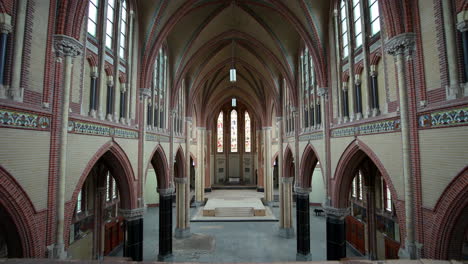 Interior-De-La-Iglesia-Gouwekerk-En-La-Ciudad-Holandesa-De-Gouda-En-Países-Bajos