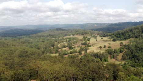 Aerial-View-Of-Nature-Landscape-Of-Sunshine-Coast-Region-In-Queensland,-Australia