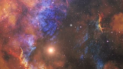 Nubes-Nebulosas-En-El-Universo-Repleto-De-Estrellas